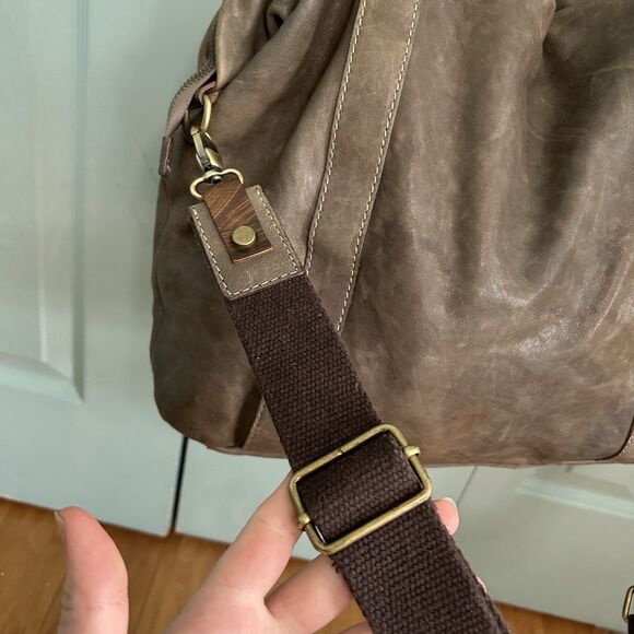 Calvalcanti Genuine Leather Handbag Shoulder Purse Crossbody Strap Made In Italy - Picture 10 of 16